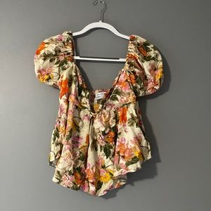 Urban Outfitter Vneck crop tee